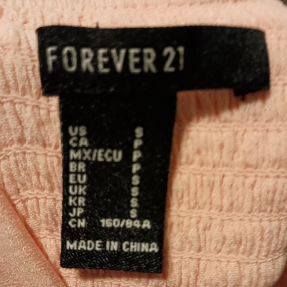 FOREVER 21 Charming Light Butterly Pink Barbiecore Button-Front Dress(#1,008) - Picture 2 of 9